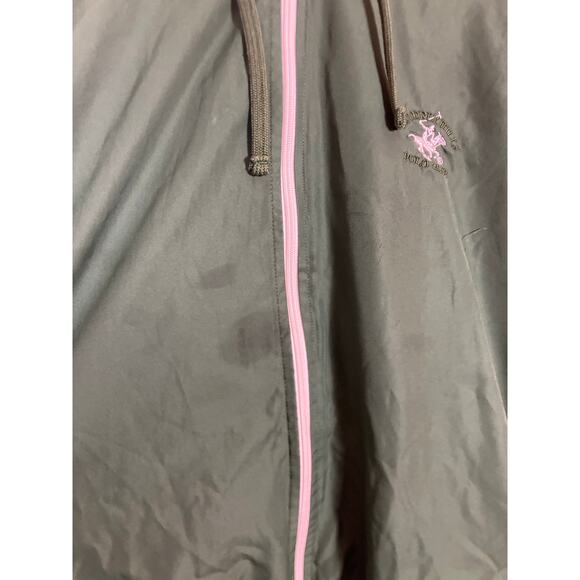 Vintage Beverly Hills Polo Club Zip Up Jacket Men’s XL Green Casual Lightweight - Picture 2 of 6